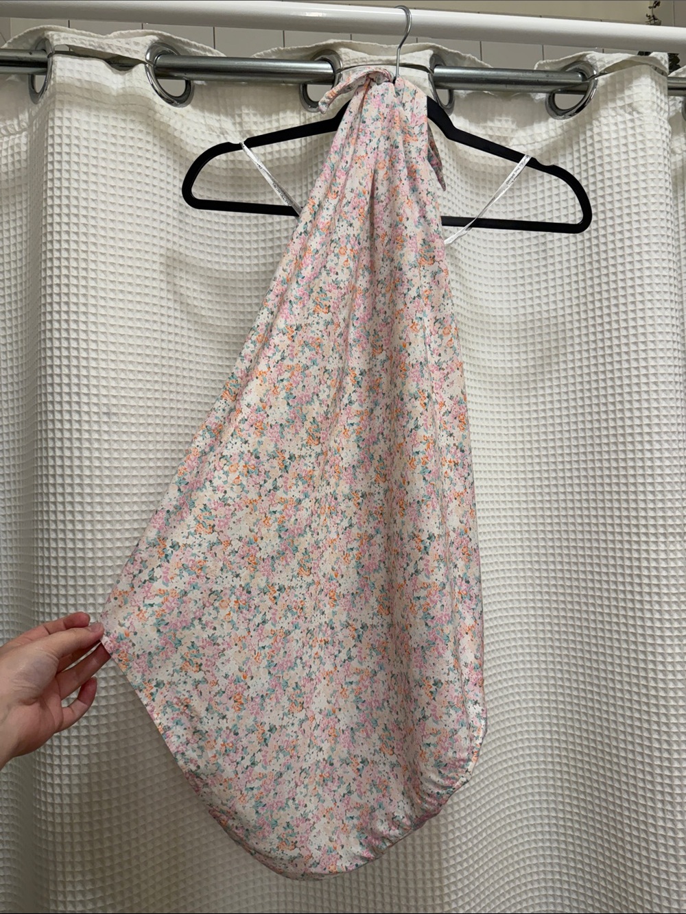 Faithfull the Brand Floral Pastel Halter Wrap Top - size M/L